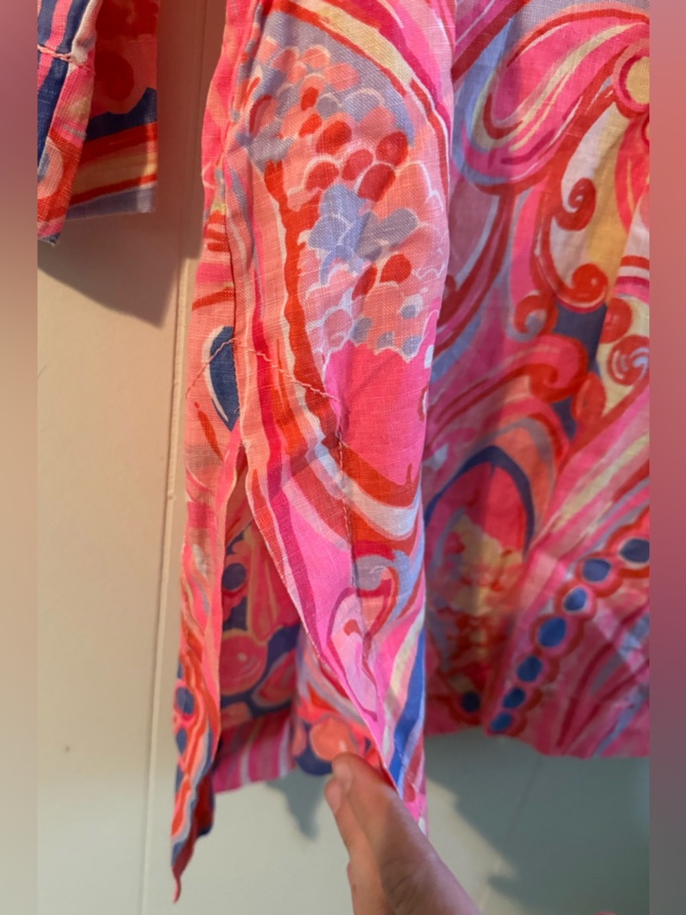 Lilly Pulitzer Marco Island Linen Tunic Cover Up Size L - Picture 5 of 9